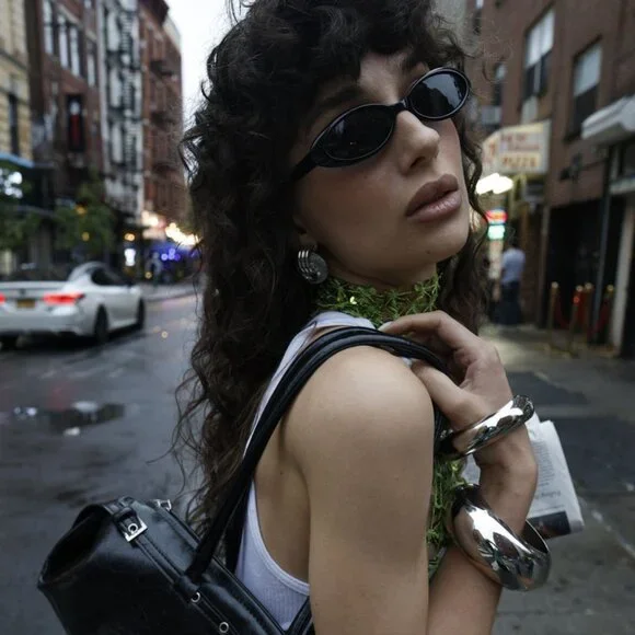 New 8 Other Reasons Bangle Bracelet in Silver metallic, chunky big - Picture 1 of 4